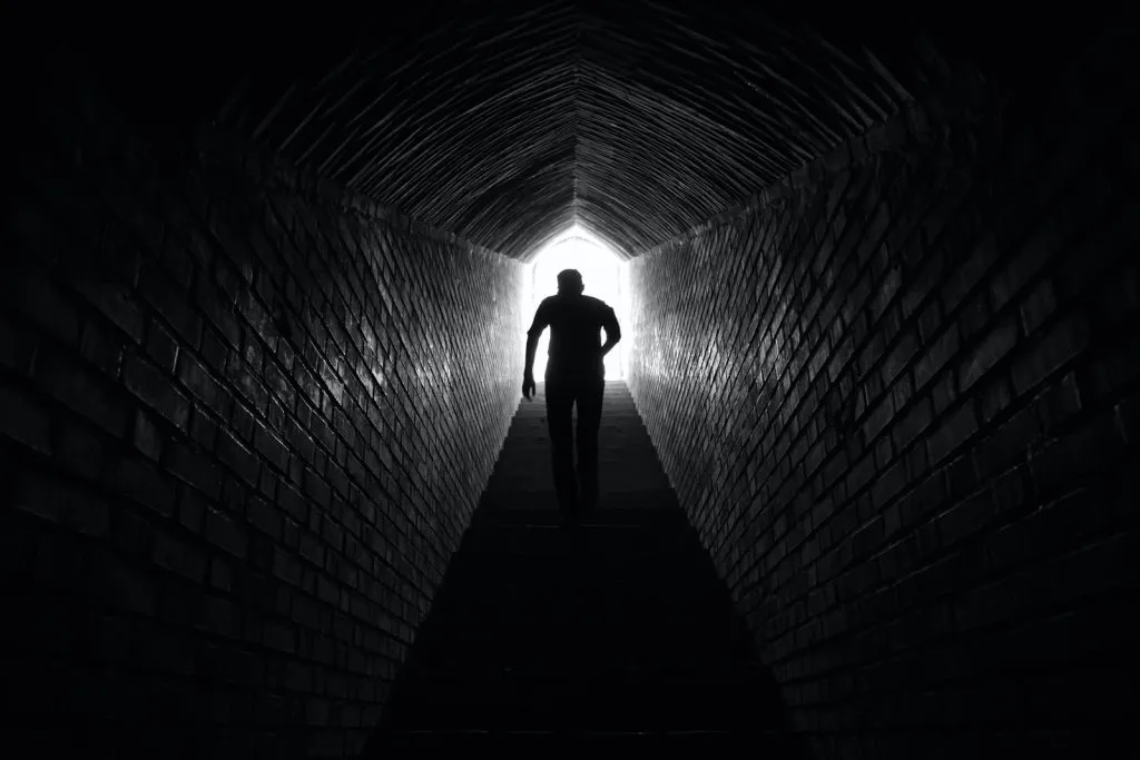 silhouette of person